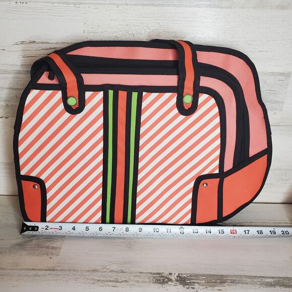 Charm Co. Toon Packs Pop Art 2D 3D Cartoon Anime Flat Shoulder Laptop Bag NICE - Picture 8 of 10